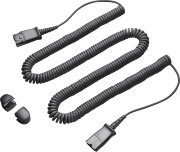 Jabra Cord QD на QD, (8730-009) шнур витой, 50 см - 2 м