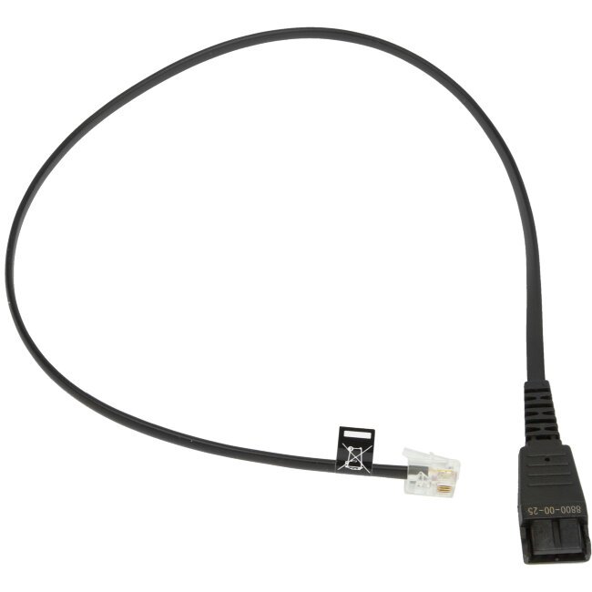 Jabra Cord QD на RJ10, (8800-00-25) шнур прямой, 50 см