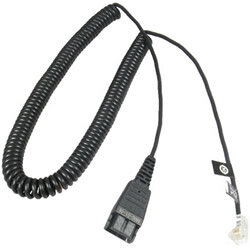 Jabra QD на RJ10 (8800-01-37), шнур витой, 50 см - 2 м