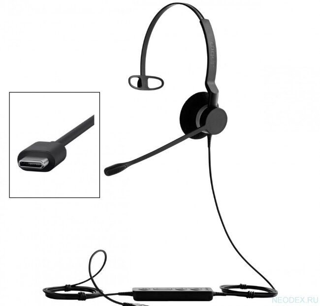 Jabra BIZ 2300 Mono USB-C MS (2393-823-189 ) гарнитура