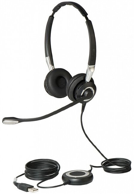 Jabra BIZ 2400 II Duo USB Lync with Bluetooth (2499-823-209) гарнитура