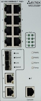 ELTEX MES3508P промышленный коммутатор 8 портов 1G с PoE